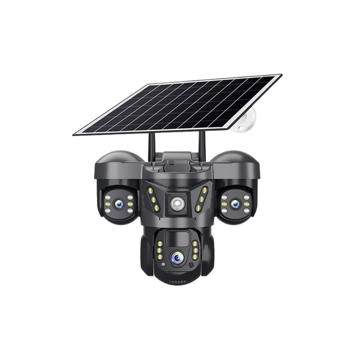 15MP 4G Solar Triple Lens Outdoor Security Camera