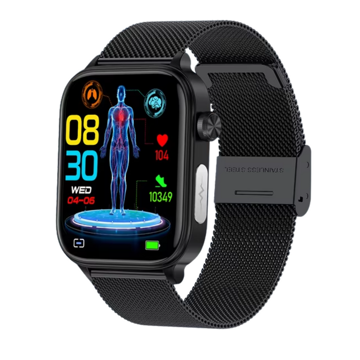 1.96” AMOLED Smartwatch with ECG and Blood Sugar Monitor