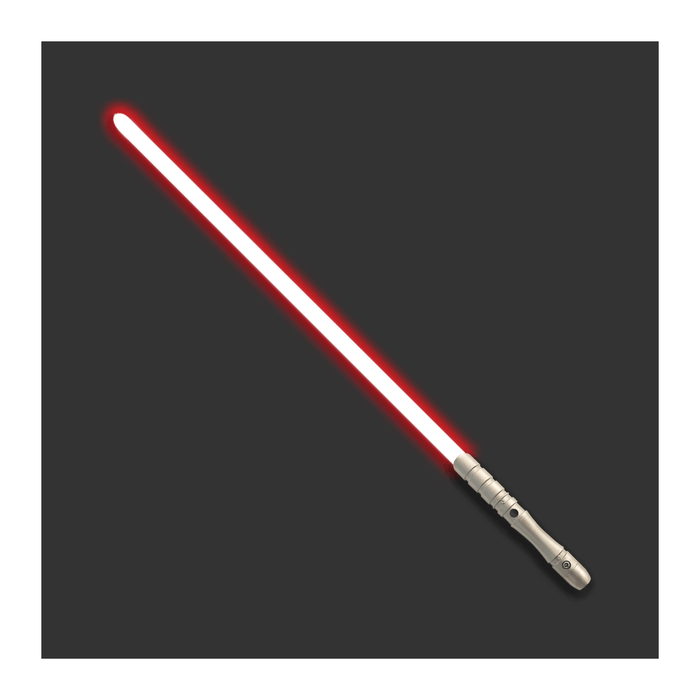 Red Luminous toy Heavy Duel Lightsaber with Gold Handle for Jedi Combat Cosplay