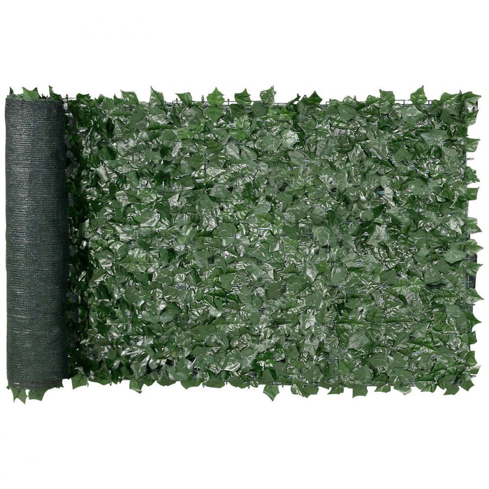Ivy Privacy Fence Artificial Green Wall Screen with Faux Hedges for Garden Patio (with back cloth 99x249 cm) - FLUXA