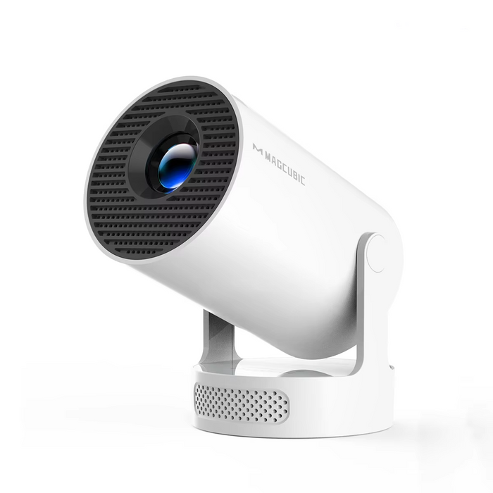 4K Portable Projector White with WiFi6 Android 11 and Speaker