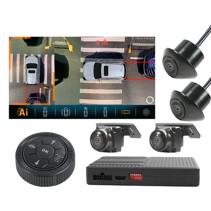 10.36” 4K RV Backup Camera System with 4 AHD Cameras
