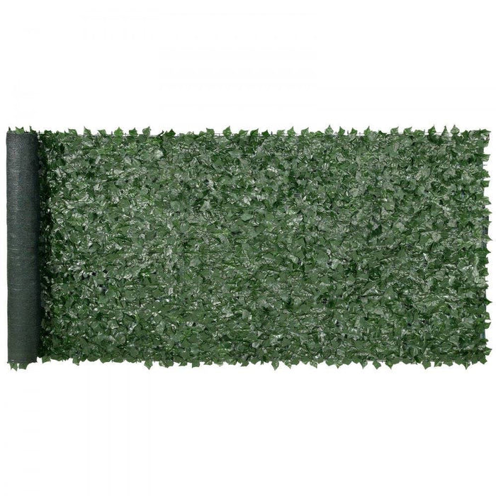 Ivy Privacy Fence Artificial Green Wall Screen with Faux Hedges for Garden Patio (with back cloth 150 x 401 cm) - FLUXA