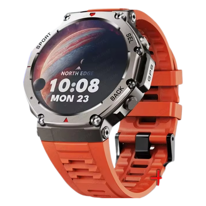 5ATM Waterproof Smartwatch with GPS, Heart Rate & AMOLED