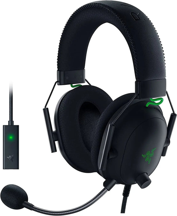 Wired Gaming Headset with USB Sound Card and Noise Cancellation, BlacksharkV2 USB
