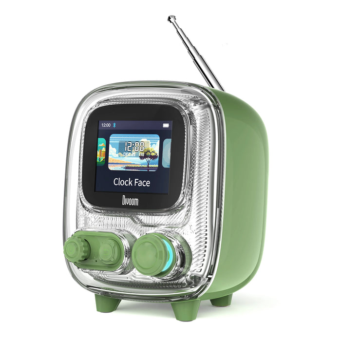 Portable retro Bluetooth speaker with versatile sound modes and smart app integration
