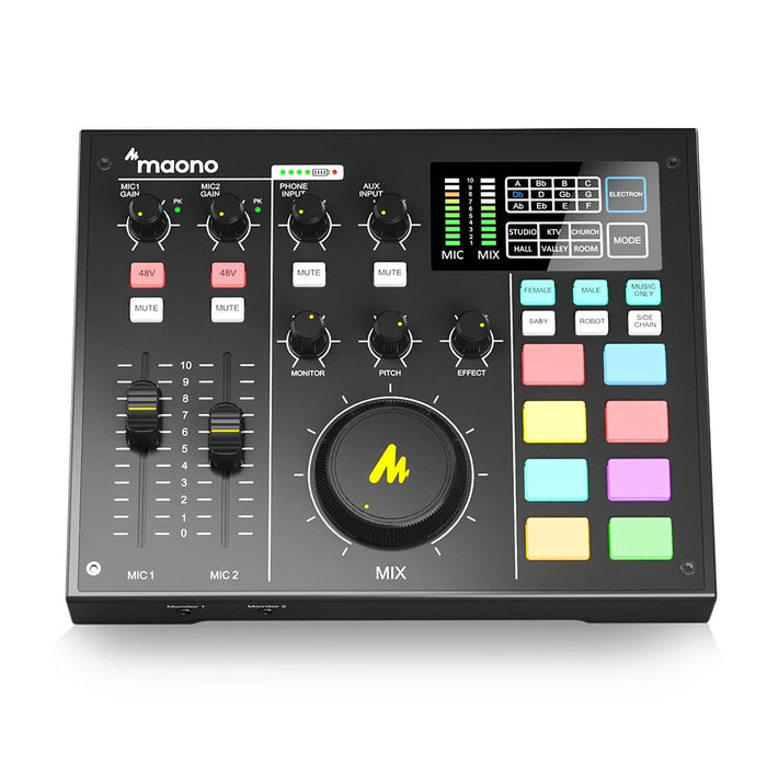 Studio Sound Card Mixer for DJs and Content Creators