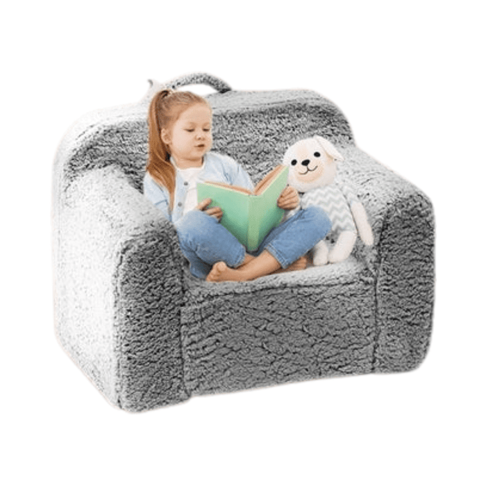 Kids play couch with high-density sponge filling for creative assembly
