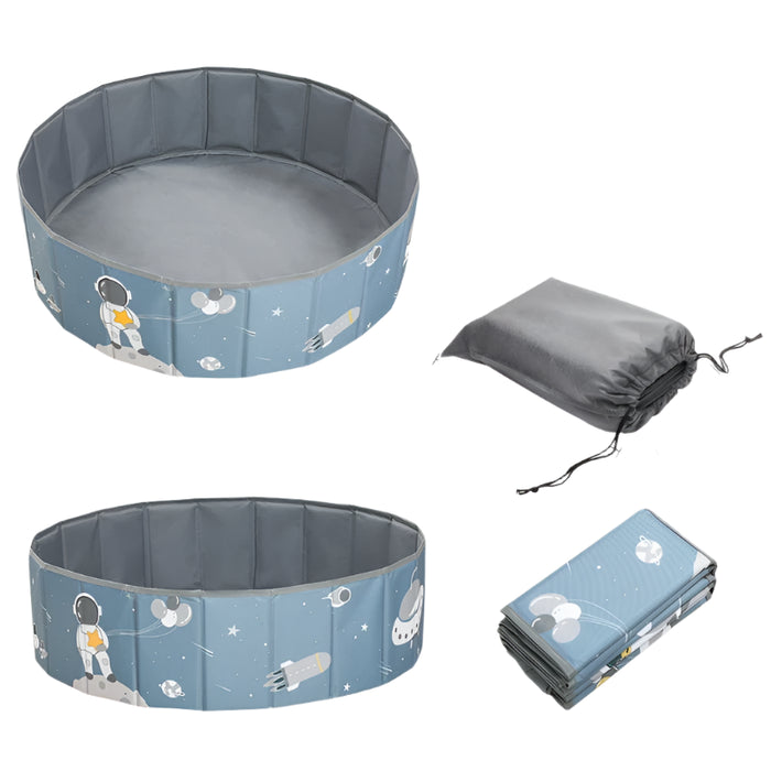 Portable Ball Pool for Kids Birthday Blue
