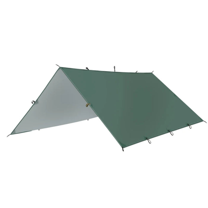 Green 3x4M Ultralight Waterproof Tarp for Camping & Outdoor Use