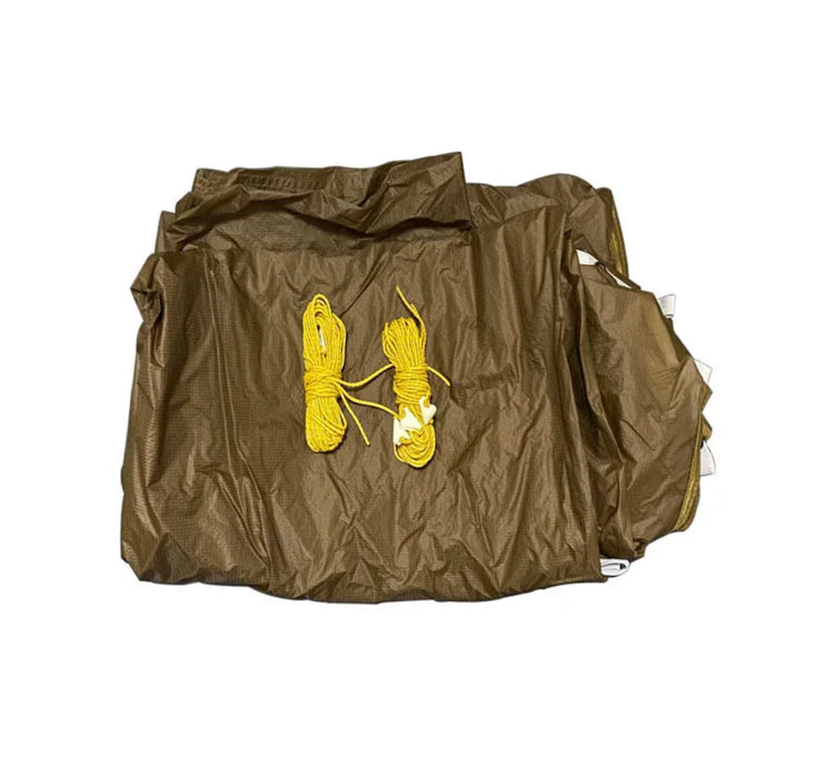 Outdoor 5x3M 15D Khaki Tarp – Portable, Durable, Waterproof Shelter