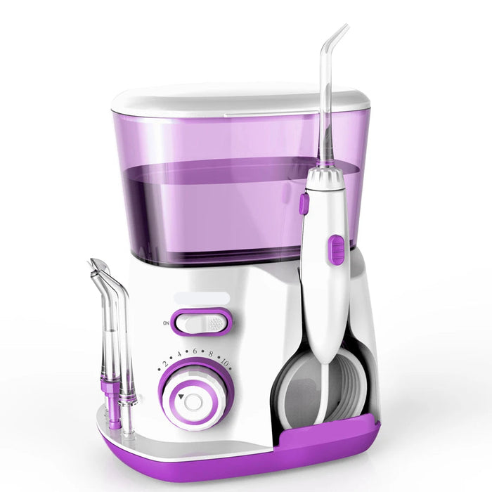 Violet Oral Irrigator Power Water Floss with 5 Replaceable Nozzles