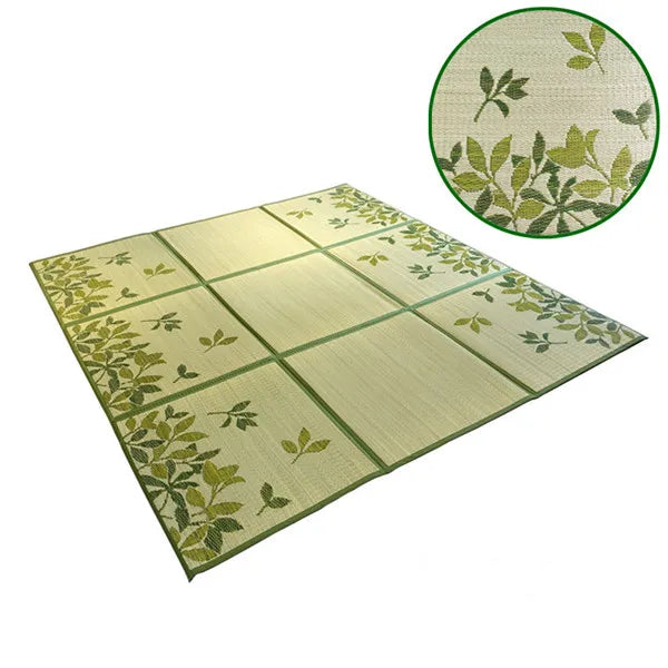 Traditional Japanese Tatami Rush Mat for Bedroom & Living Room, 195x195CM