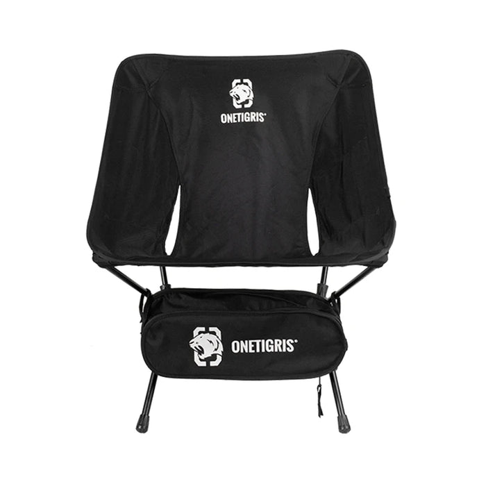 Black Outdoor Folding Chair, Heavy Duty for Camping & BBQ