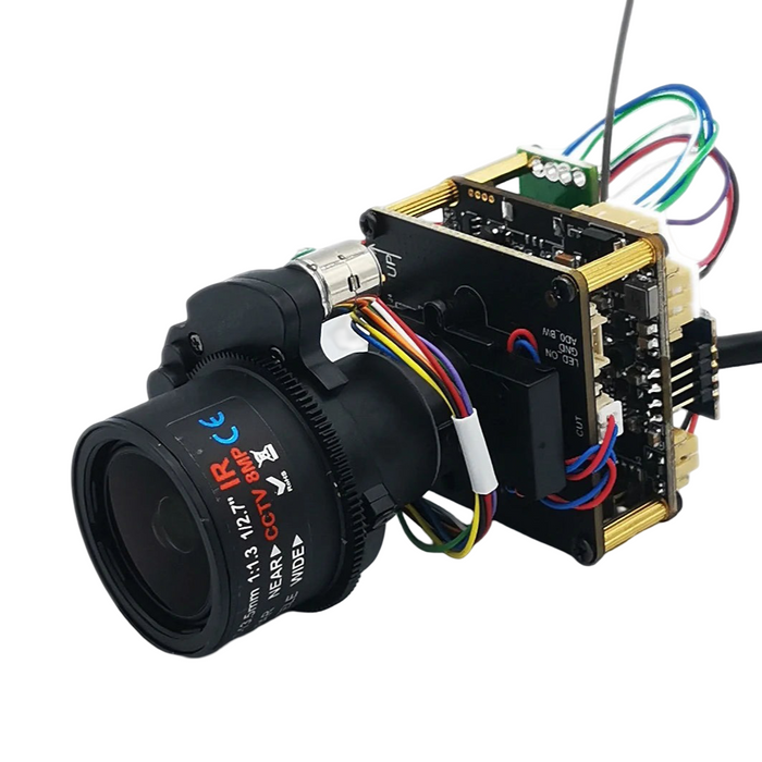 Starlight 4K IP Camera with SD Slot and Zoom Lens