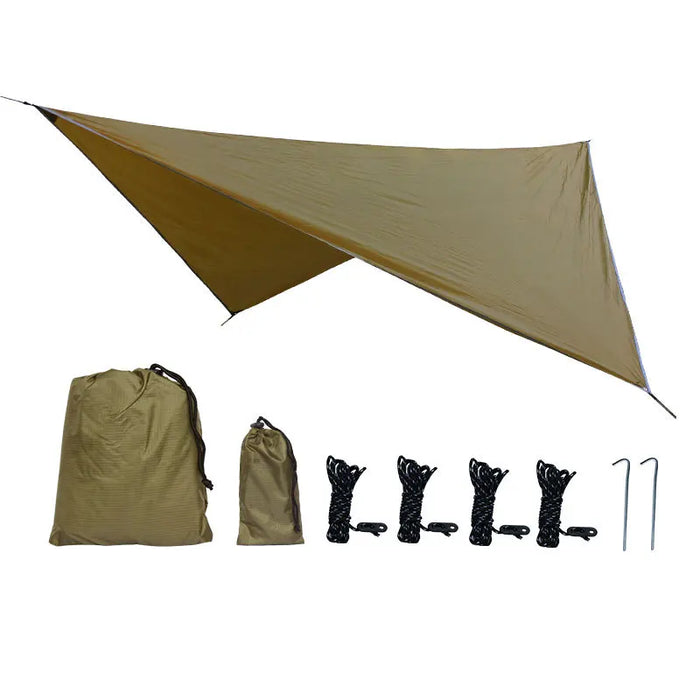 Ultralight Portable Outdoor Tarp Tent Rain Fly 350x280cm Waterproof