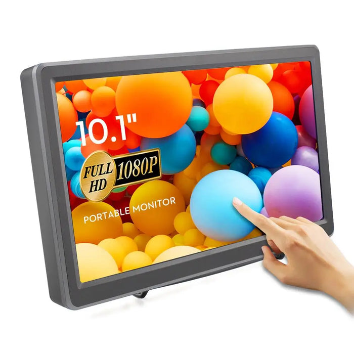 10.1" Portable Touchscreen Monitor 1080P IPS with HDMI & Speakers