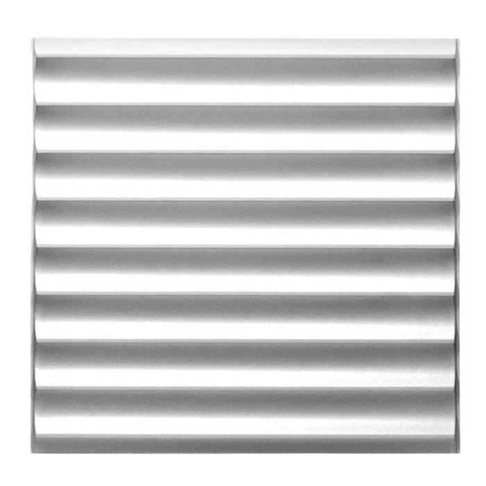 3D Wave Diamond Wall Panels White