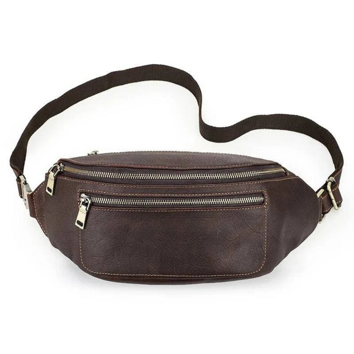 Men's Leather Travel Fanny Pack