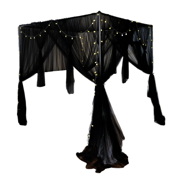 Mosquito Net Canopy - Twin Size Black