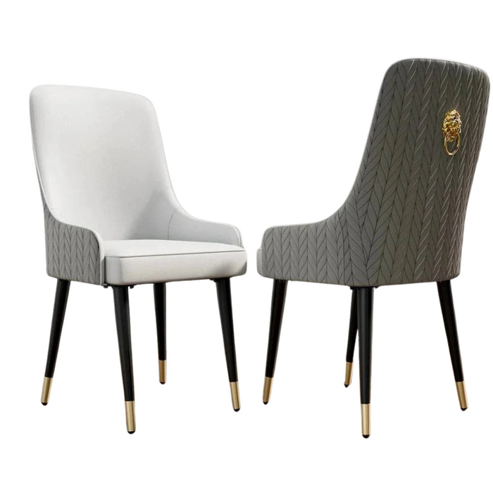 Modern Grey Dining Chairs Set of 2