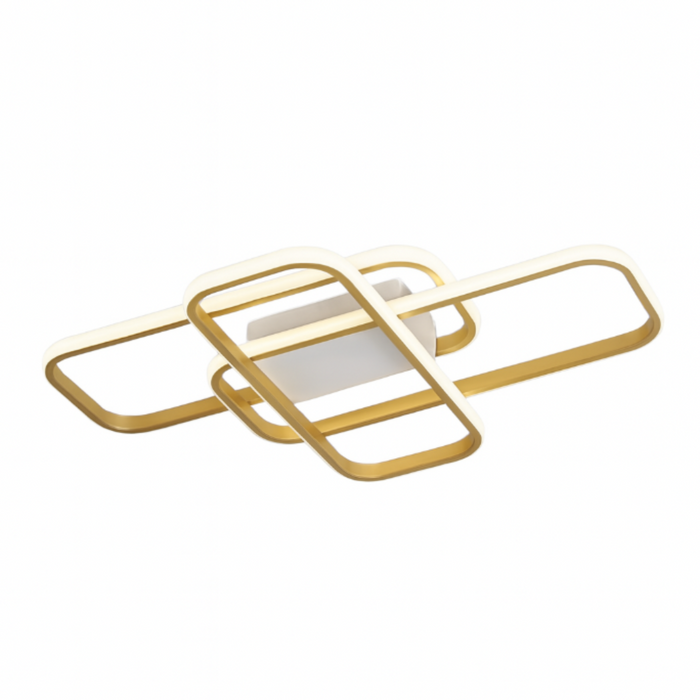 Gold LED Ceiling Light 55cm with Remote & App