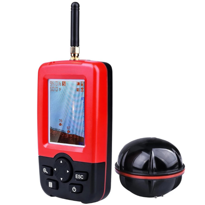 Portable Wireless Sonar Fish Finder Red