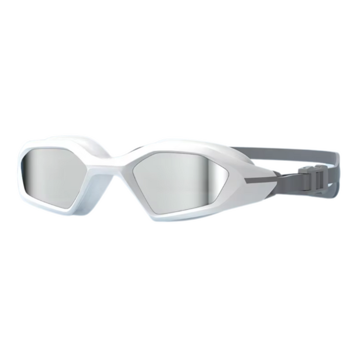 Silver White Anti-Fog UV Swim Goggles