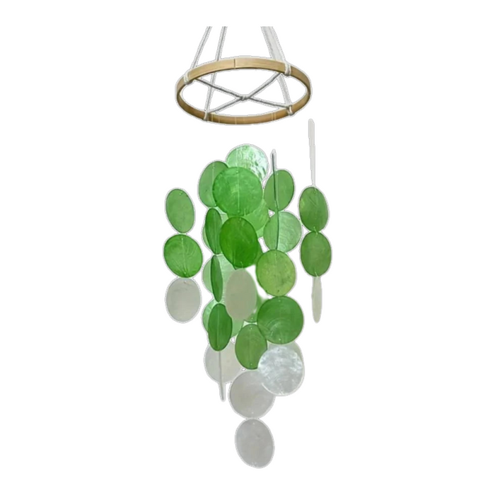 Nordic Green Shell Wind Chime