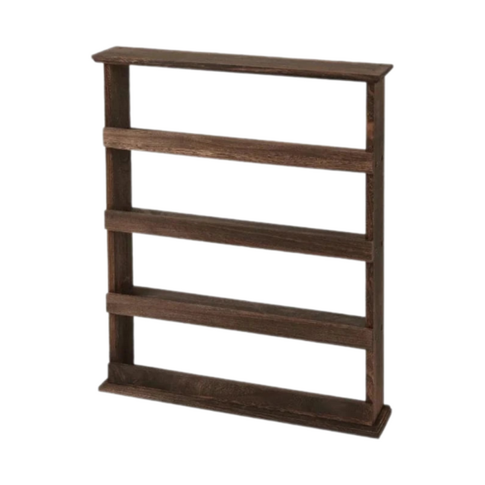 Rustic Wood Wall Spice Rack