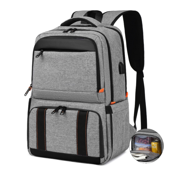 Insulated Lunch Backpack Cooler, Grey