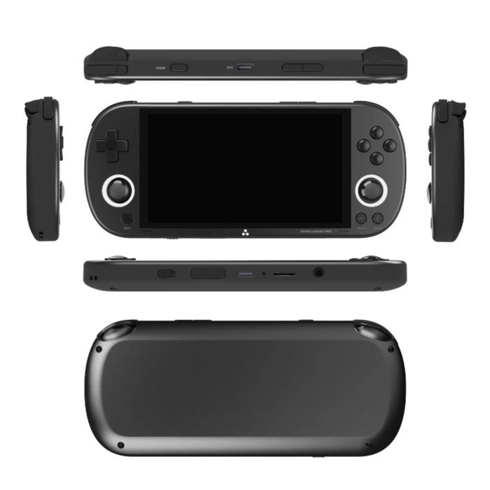 Handheld Game Console 5'' IPS Screen Linux System with Joystick and RGB Lighting, Retro Video Game Player - Black