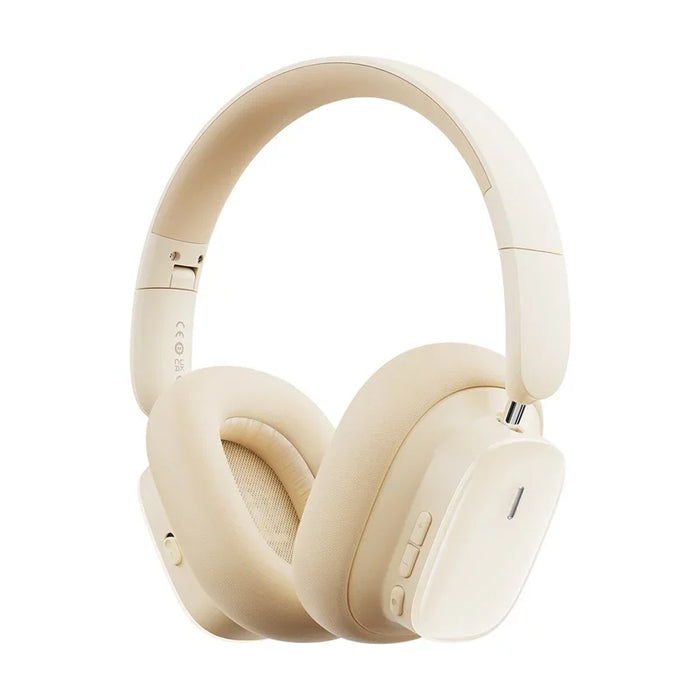 Bluetooth Headphones with Mic, Hi-Fi Sound, ANC, 100h Playback White