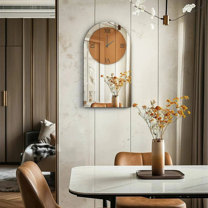 Package includes glass wall clock and instruction manual