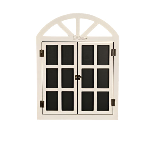 Decorative White Wall-Mounted Blackboard Window Ornament