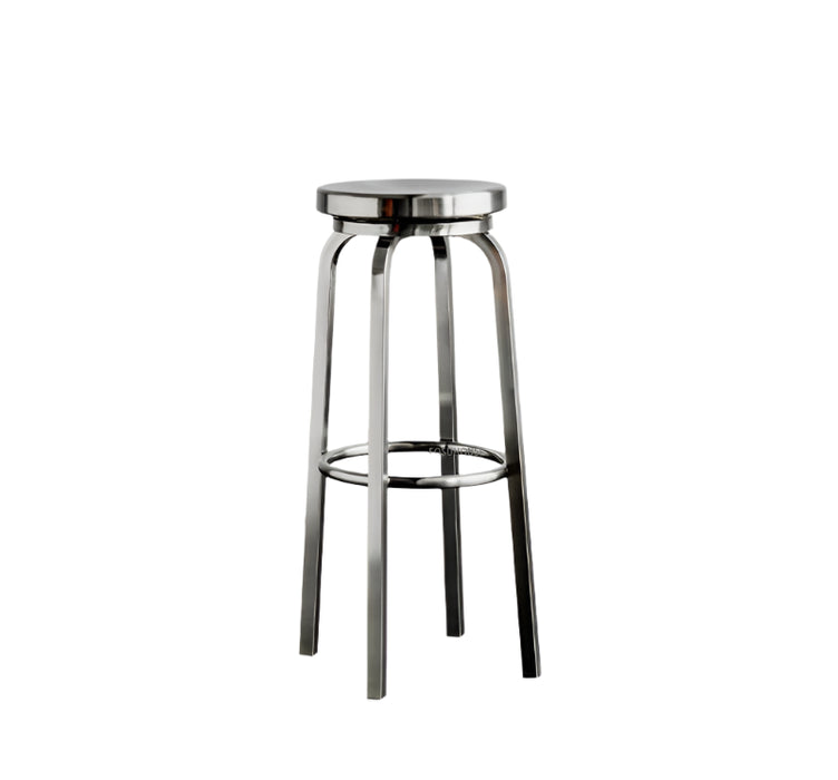 Brushed Swivel 77cm Metal Bar Stool for Kitchen & Patio
