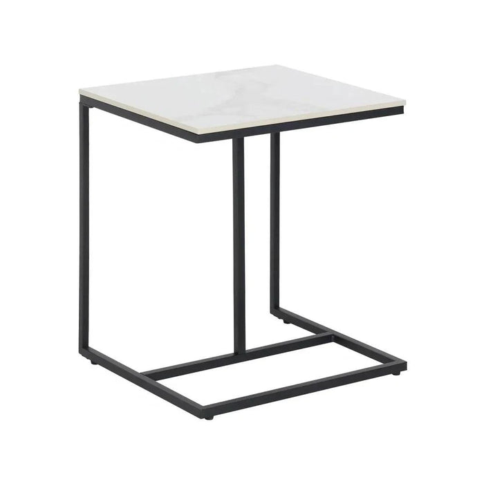 Practical and Elegant C-Shaped End Table for Living Space