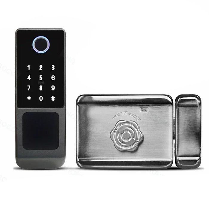 Outdoor Keyless Fingerprint Lock – Waterproof, Remote Access, App & Passcode Unlock C-1