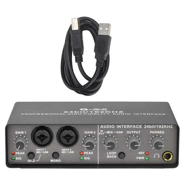 Supports multiple audio input types for versatility and compatibility with various operating systems and recording software
