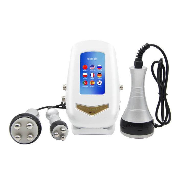 Ultrasonic Slimming Machine 40K Cavitation , RF Facial Massager, Skin Tightening Tool