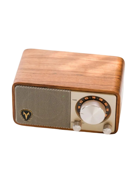 Portable Wooden Bluetooth Speaker with FM Radio and Stereo Subwoofer