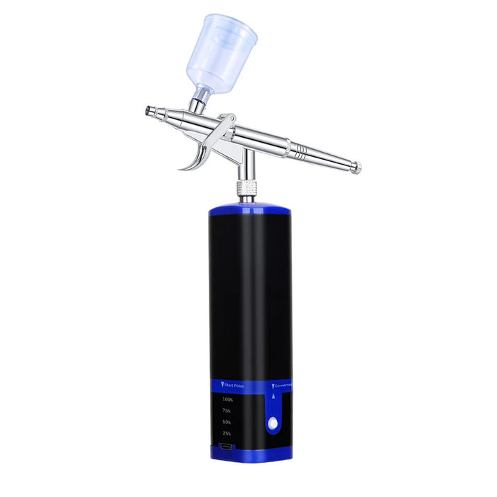 Portable Cordless Airbrush Kit - A with Compressor and Rechargeable Battery