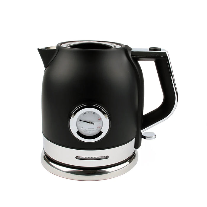 Stainless Steel Fast-Boil Kettle with Temperature Gauge light Black 1.5L
