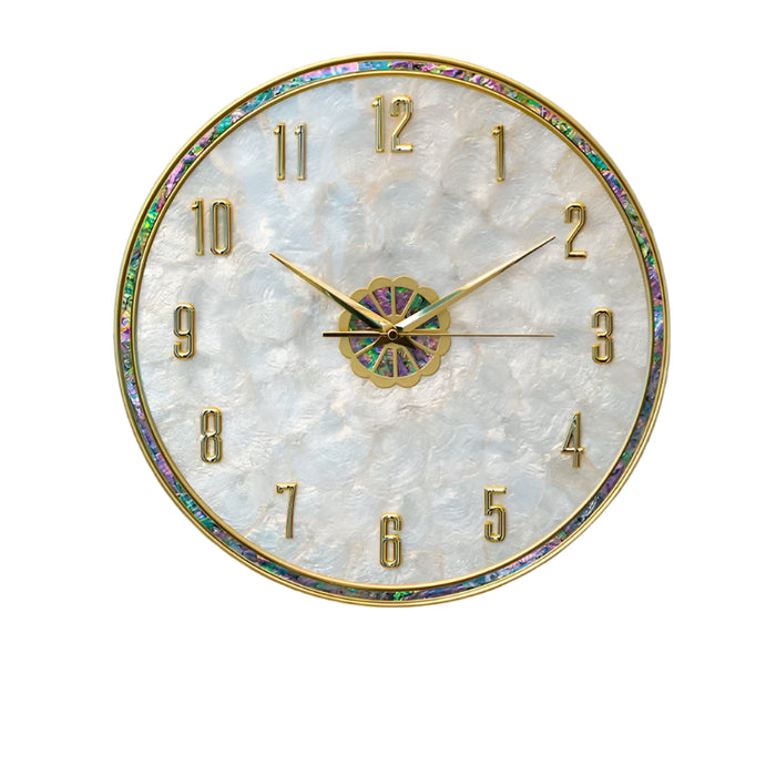 Silent Wall Clock Metal Needle Display Modern Style Decorative Home Clock