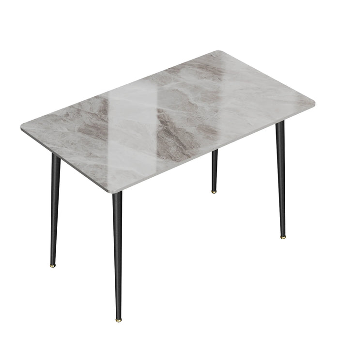 High Gloss Marble Dining Table for Kitchen & Restaurant Use