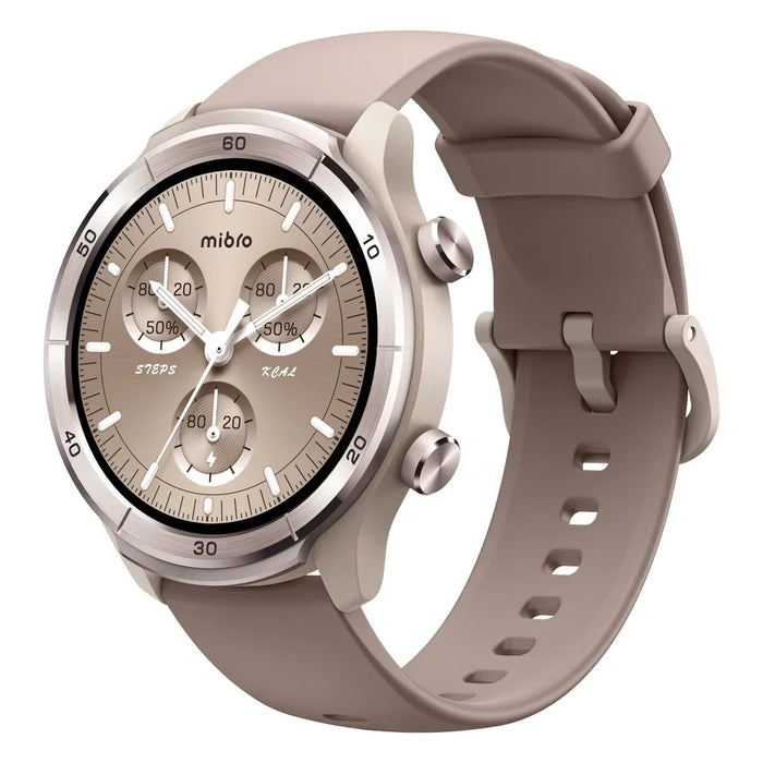 Beige Smartwatch with GPS, Bluetooth Calling & 100+ Sports Modes
