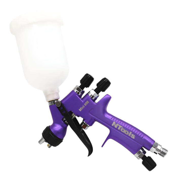 HVLP Paint Spray Gun 1.2mm Nozzle, 250ml Cup, Pneumatic, and Gravity Feed
