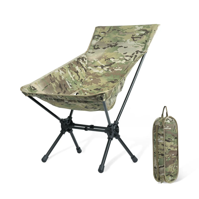Folding Outdoor Chair with Side Pockets for BBQ & Gardening