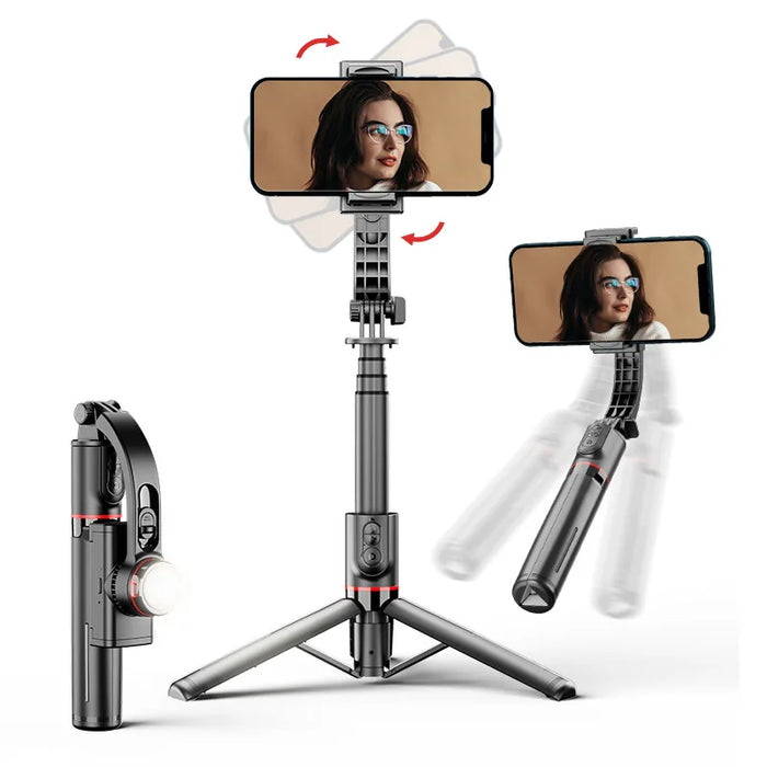 Foldable Mobile Gimbal Stabilizer, Anti-Shake & Tripod for Live Streaming