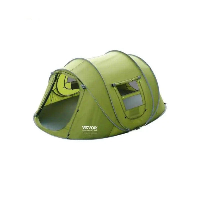 4-Person Pop Up Camping Tent Easy Setup Waterproof Backpacking Tent with Door & Window 28x20x13m - Spacious and durable 4-person tent for outdoor adventures